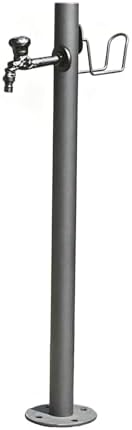 Cylindrical Garden Water Column Freestanding Outdoor Water Tap with Hose Holder,Antifreeze Water Hydrant Heavy-Duty Garden Water Fountain(86x20.5cm) by PZEOB
