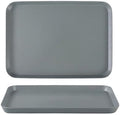 Multifunctional Drip Tray, Easy to Clean Spill Trays Anti-Scalding and Anti-Slip Design, Watering Tray for Plants Strong and Stable(Gray,13.7x9.8 in/34.8x25 cm) by Unknown