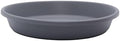 The HC Companies 17.5 Inch Round Plastic Classic Plant Saucer - Indoor Outdoor Plant Trays for Pots - 17.5"x17.5"x3" Warm Gray by TheHCCompanies