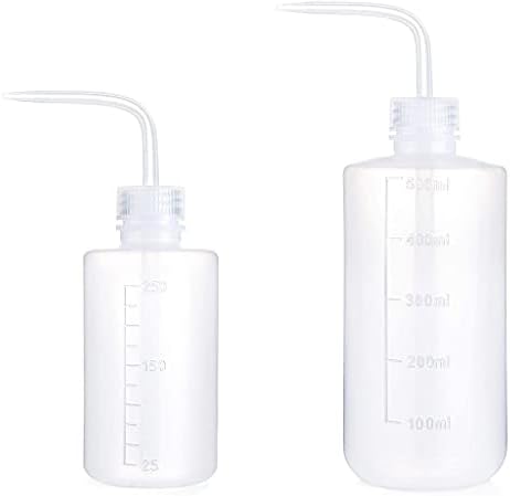 2PCS Watering Can Succulents Plant Flower Watering Tools Squeeze Bottles with Long Bend Nozzle Pouring Kettle Tool 250ML 500ML by Unknown