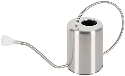 Stainless Steel Silver Colored Watering Can 1/2 Gallon Long Spout Watering Pot for Indoor Plant Watering or Outdoor Gardening with 2Pcs Removable Spray Spout for Flowers - Image 5