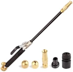 Hicks Ridge Garden Hose Nozzle Sprayer - Heavy Duty High Power Water Wand - Pressure Washer Gun Attachment - Garden Hose Jet Nozzle by HicksRidgeFarm