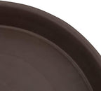 FUNSUEI LAUYUT 24 Pack 12 Inches Plant Saucer Drip Trays, Suit for Pots Less Than 10 Inches Bottom Diameter, Thick Brown Plastic Plant Trays, Round Plastic Drip Trays for Indoor and Outdoor Plants - Image 3