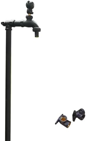 Free Standing Hose Holder, Garden Fountain, All-Copper Cylinder and Faucet, Suitable for Irrigation and car Washing，One Color 80cm/31.5in by Unknown