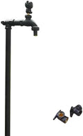 Free Standing Hose Holder, Garden Fountain, All-Copper Cylinder and Faucet, Suitable for Irrigation and car Washing(60cm/23.6in) by Unknown