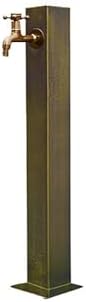 304 Stainless Steel Vertical Garden Water Column, Freestanding Hose Stand with Faucet for Outdoor Irrigation and Washing - Durable Design, Easy to Use by Unknown