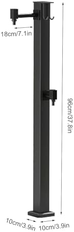 Stainless Steel Outdoor Antifreeze Water Column, All-Copper Faucet, Garden Faucet with Free-Standing Hose Holder(Large) - Image 2