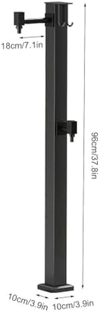 Stainless Steel Outdoor Antifreeze Water Column, All-Copper Faucet, Garden Faucet with Free-Standing Hose Holder(Large) - Image 2