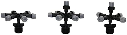 Garden Lawn Sprinkler Irrigation System Gray Multi-Nozzle Sprayer Greenhouse Micro Irrigation Sprinkler Head with 1/2" Male Thread Industrial Cooling 1 Piece (Color : 7 Way) - Image 2