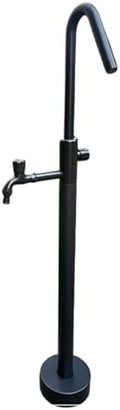 304 Stainless Steel Freestanding Vertical Garden Water Column Hose Stand with Double Faucet for Irrigation and Car Wash by Unknown