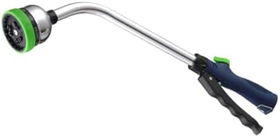 Metal Garden Hose Nozzle 9 Spray Patterns, Adjustable Thumb Control by FUNOMOCYA