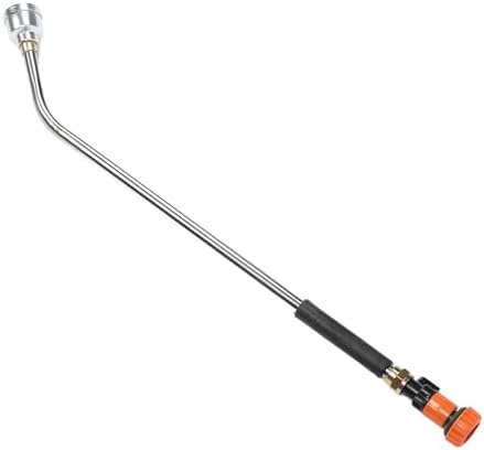 Fabater Garden Hose Watering Wand, Long Hose Nozzle Sprayer for Plants Lawn, Press Switch Watering Sprayer Wand, Sturdy Stainless Steel Aluminum Nozzle, Car Cleaning Yard (90CM) - Image 2