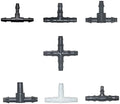 Spray Water Connection 500 Pieces Of 3/5 Mm 4/7 Mm Garden Hose Tee Connector 1/8 1/4 Inch Tee Barb Water Connector Reducer Water Divider For Drip Irrigation System (Color : White) by Unknown