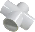 10 Pack - Dura Plastics Schedule 40 PVC Slip Cross | High-Capacity 4-Way Connection | Irrigation & Plumbing | 420-005 (3/4" 10 Pack (P34X-10)) - Image 2