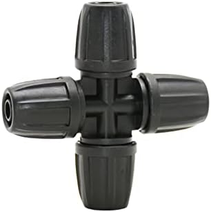 Xiaochen Garden Plumbing Hose Adapter 3/8" to 1/4" Hose Connector Tee Manifold Elbow End Plug Repair 8/11 to 1/8" 4/7 Mm Barb Reducer 5 Pieces (Color : Cross) - Image 5