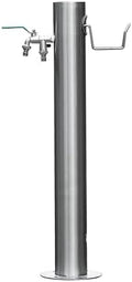 Stainless Steel Freestanding Garden Water Column - Durable Outdoor Hose Stand for Irrigation & Washing, Floor Mounted Water Tap, Metal Water Fountain Hydrant by Unknown