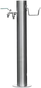 Stainless Steel Freestanding Garden Water Column - Durable Outdoor Hose Stand for Irrigation & Washing, Floor Mounted Water Tap, Metal Water Fountain Hydrant by Unknown