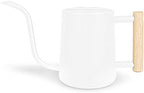 Watering Can Indoor Plants, 35 oz/1000 ml Metal Stainless Steel Watering Can Pot with Long Spout for Indoor House Plants Bonsai Outdoor Garden Flower Decorative (White) by Unknown