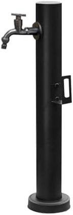Stainless Steel Outdoor Garden Faucet Post - Freestanding Vertical Hose Holder with Antifreeze Dispenser, Durable Floor-Mounted Water Feature for Landscaping and Gardens by Unknown