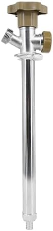 Himaweek 10-inch Anti-Siphon Frost Free Sillcock, Quater Turn 3/4-Inch Hose Bibb x 1/2-Inch PEX End,No Lead Brass Valve Frost Proof Outdoor Faucet Spigot by HimaweekDirect