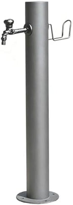 Cylindrical Garden Water Column Freestanding Outdoor Water Tap with Hose Holder,Antifreeze Water Hydrant Heavy-Duty Garden Water Fountain(86x13cm) by PZEOB