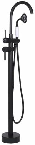 Generic Standing High Flow Shower Faucets with Hand Sprayer Gooseneck by Unknown
