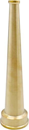 SAFBY Brass Fire Equipment, Plain Hose Nozzle, 2" NH (NST), 12" Length, 9/16" Orifice (2" NH/NST) - Image 4