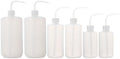 VICASKY 6 Pcs Plastic Watering Bottle Flower Watering Can 250ml 500ml 1000ml Water Squirt Bottle for Eyelash Extensions Eye Wash Tattoo Lab Tip Liquid Storage (White) by VICASKY