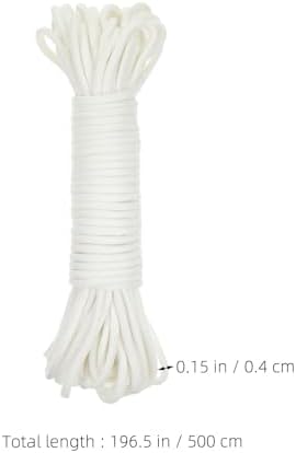 4pcs Plant Watering Wick Cord 4mm Thick - Automatic Self Watering String for Pots - Vacation Hydroponic Irrigation Rope for Indoor Garden Flower Nursery - Image 2