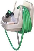 HomeStock Bohemian Bliss Plastic Outdoor Sink, 16.4" H x 16.1" W x 16.9" D, UV Stable, Hose Reel, Ideal for Gardening and Outdoor Use by Homestock