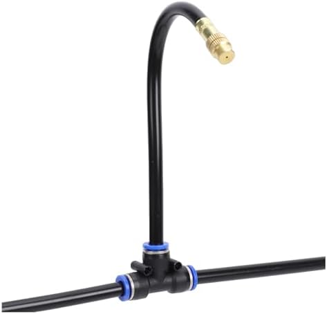 Focket Drip Irrigation System, 33ft 10 Nozzles 360 Adjustable 8mm Compatible Garden Watering System, Automatic Sprinkler Kit with 10 Copper Nozzles for Outdoor Garden Raised Bed (5/8 Universal 10m - Image 5