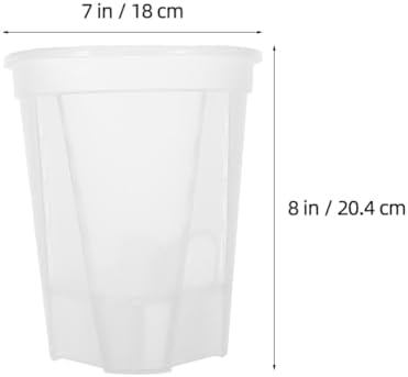 Toyvian 5pcs Self Watering Flowerpots with Bottom Tray, PP White - Image 2