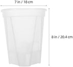 Toyvian 5pcs Self Watering Flowerpots with Bottom Tray, PP White - Image 2