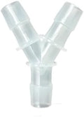 5Pcs Tee Connector Hose Barb Fitting Y Shaped Air Water Flow Splitter Plastic Tubing Joint For Drip Irrigation Aquariums Garden(16mm Y Tee 5pcs) by Unknown