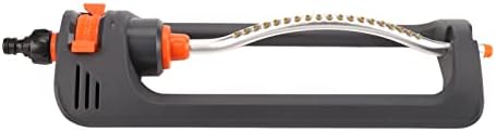 Automatic Oscillating Lawn Sprinkler with 19 Adjustable Spray Patterns Aluminum Alloy Body Heavy-Duty Plastic Base for Garden Irrigation & Yard Watering - Image 4