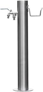 Stainless Steel Cylindrical Water Column, Freestanding Hydrant with Faucet, Garden Hose Holder for Courtyard Irrigation Washing Villa Decoration(86x20.5cm/34x8in) by Unknown