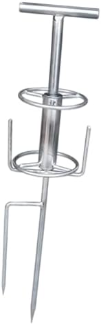 Baoblaze Garden Hose Guide Spike Garden Hose Holder Freestanding,Rack,Organizer,Heavy Duty Auxiliary Watering Hose Reel for Lawn Yard, Style B by Unknown
