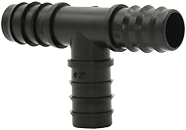 Kitchen Garden Hose 25Mm Garden Irrigation Tee Water Divider Garden Hose Tee Connector T-Barb Connector Drip Irrigation Greenhouse 20Cs/25Mm Tee - Image 4
