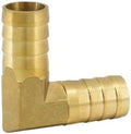 Brass Hose Barb Fitting 4-25mm Straight Elbow Y Tee Cross Bulkhead 2/3/4 Way Splitter For Garden Home Water Pipe(Elbow,25mm) by Unknown