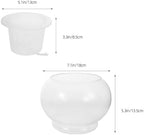Glass Self Watering Planter Round Desktop Hydroponic Flower Vase - Image 2