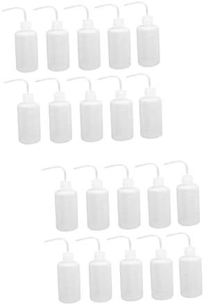 20 Pcs Pointed Watering Bottle Squeeze Bottles for Liquids Watering Can Indoor Hydro Jug Water Bottle Plant Squeeze Bottles Watering Applicator Bottle Bend Mouth Safety Wash Bottle(As Shownx2pcs,19.5X by Unknown