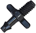 Kitchen Garden Hose Threaded Connector 4/7Mm Barbed Barb Connector Drip Irrigation 4/7 Hose Atomization Fitting Plastic Hose Barb 1/4" Pvc Fitting/Black/1/4'' - Image 4