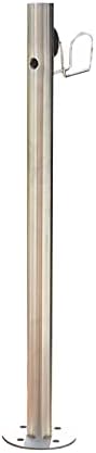 Floor-Standing Water Column with Faucet, Stainless Steel Outdoor Garden Hose Holder Anti-Freeze Cracking Vertical Water Column, Cylindrical Garden Fountain, 1/2-inch and 3/4-inch Hose Connectors by Unknown