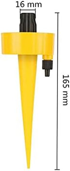 Garden Lawn Sprinkler Irrigation System Automatic Drip Irrigation System Plant Waterer Adjustable Automatic Watering Device Household Garden Plants Pointed Cone Dripper 5 Pieces (Color : YEL - Image 3