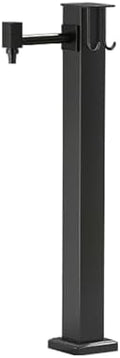 Stainless Steel Outdoor Antifreeze Water Column, All-Copper Faucet, Garden Faucet with Free-Standing Hose Holder(Small) by Unknown