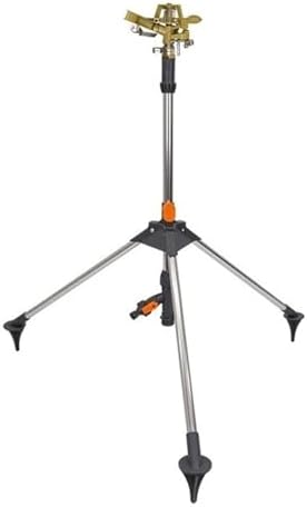 Lawn Rocker Nozzle Impact Sprinkler with Zinc Alloy Base & Brass Head(Tripod Base) by Unknown