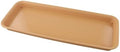 Compatible with Resin Plant Saucer Drip Tray for Indoor Outdoor Pots, Thickened Bottom Rectangle Plate to Protect Floors from Water Spills and Soil, Beige M(Brown XL) by ZTTW