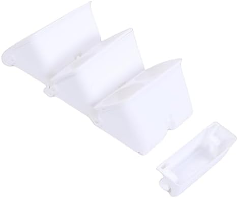 Estink Wall Plant Pots, PP Vertical Hanging Planter with 2 Pockets, Self Watering Stackable Design for Indoor Outdoor Succulents Vegetables on Walls Balconies (White) - Image 2