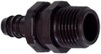 NETAFITM Drip Irrigation Barbed Fittings,3/8" 12MM Black Drip Tubing Coupler Elbow Tee Reducer (Threaded Male Adapter - 12mm X 1/2" MPT, 25 Count) - Image 2