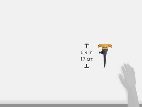 HOZELOCK - Sprinkler Rotating 177 m² : Spike-Mounted Spray Sprinkler for Medium-Sized Surfaces (ø 15m), Ideal for Lawns and Established Plants, 8 Jets: 2 Spray Patterns [2510P0000] - Image 5